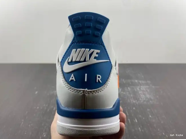 1st Kicks Shoes 4 FV5029-141 Air Military Jordan Blue 0505